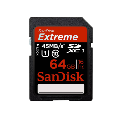 ให้เช่า Sandisk SD Card Extreme PRO 64GB 45MB/s
